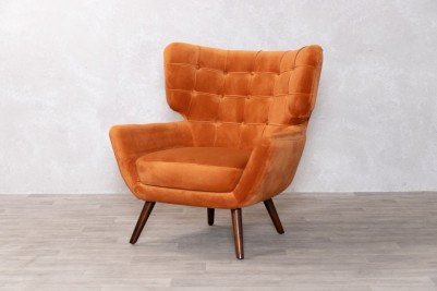 orange-velvet-accent-chair